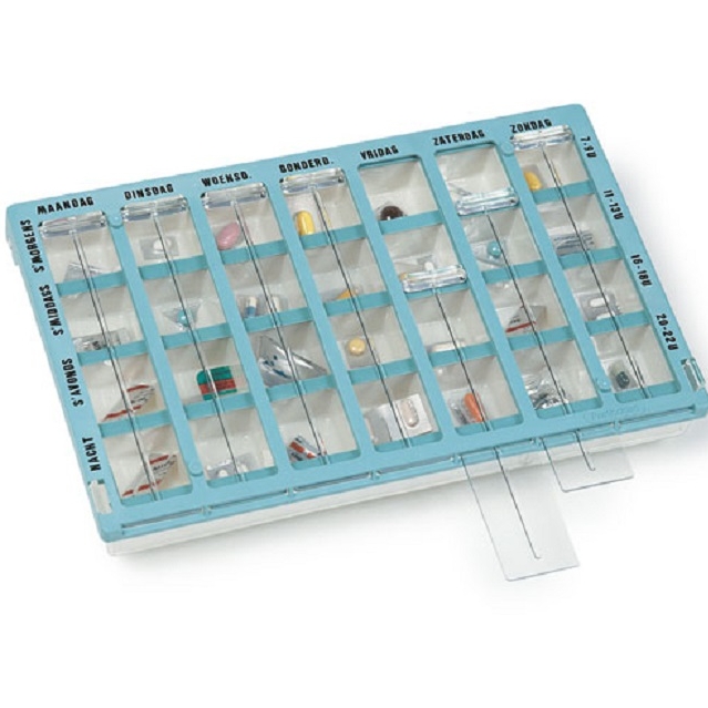 Medicijn weekcassette - Medicijncassette met vakindeling - Medifix